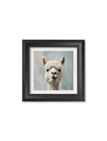 Order The Goofy Alpaca square framed print with free UK delivery
