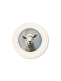 Order The Jolly Sheep country animal portrait round art free UK delivery