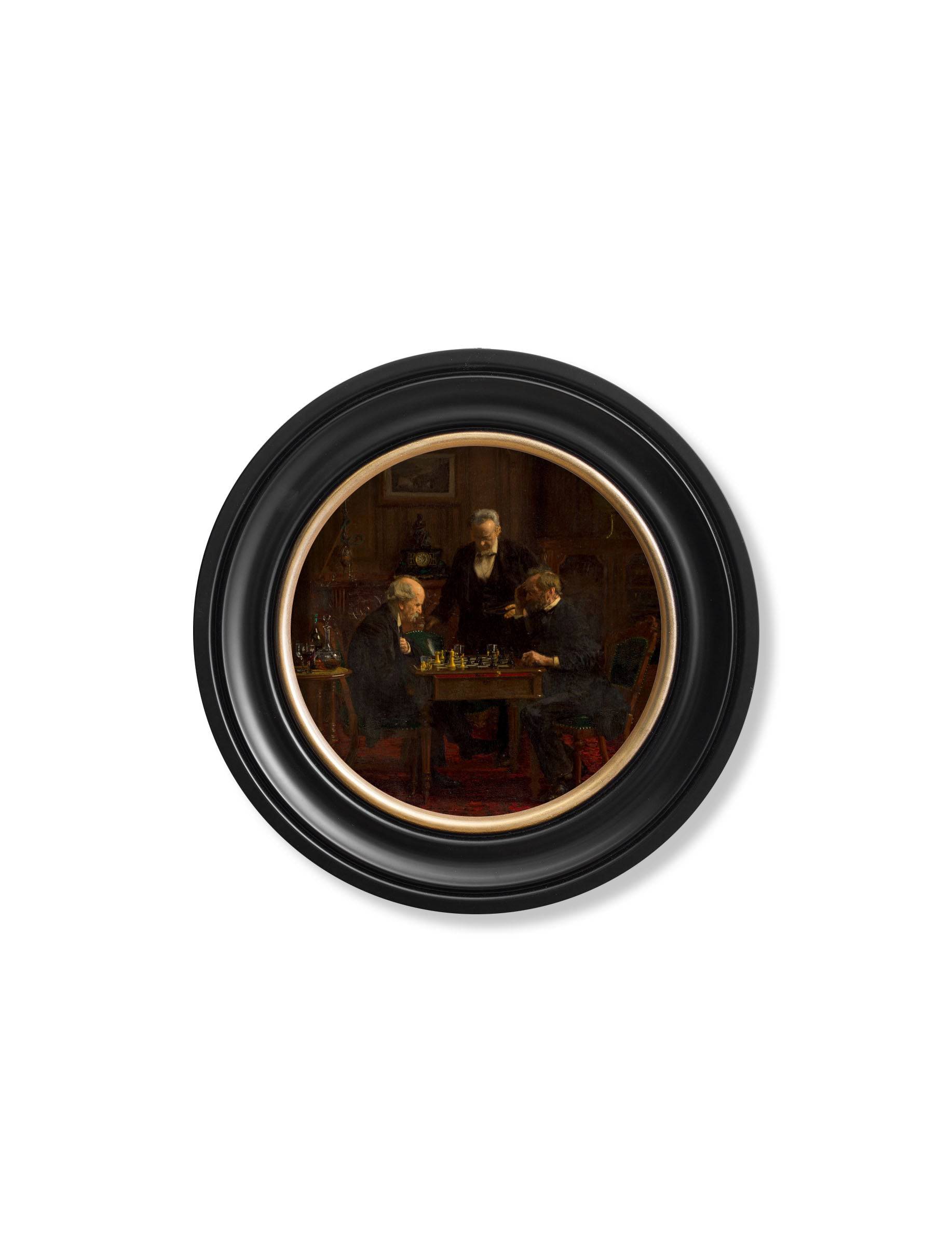 Order Thomas Eakins Chess Players circular wall art online UK
