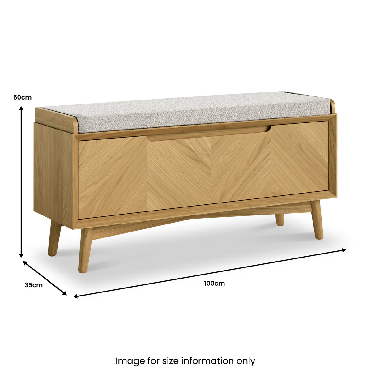 Order Valencia Oak Storage Bench online