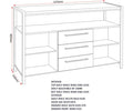 Order Windsor 3 Drawer Sideboard