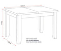 Order Windsor Ivory Oak Dining Table