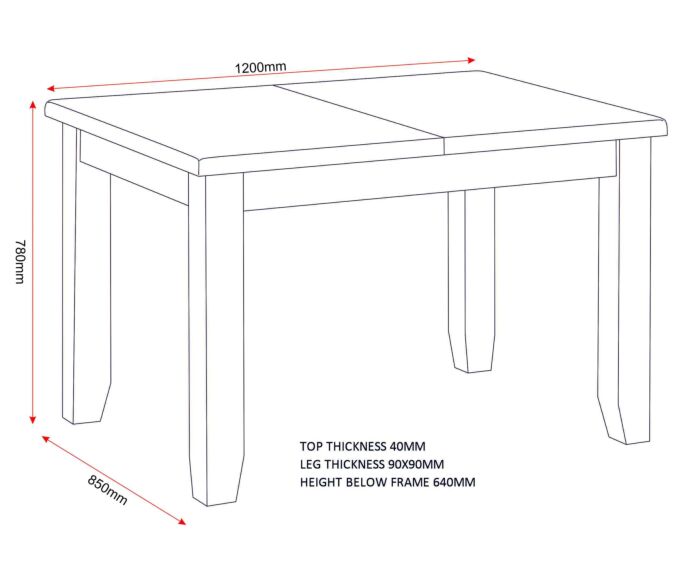 Order Windsor Ivory Oak Dining Table