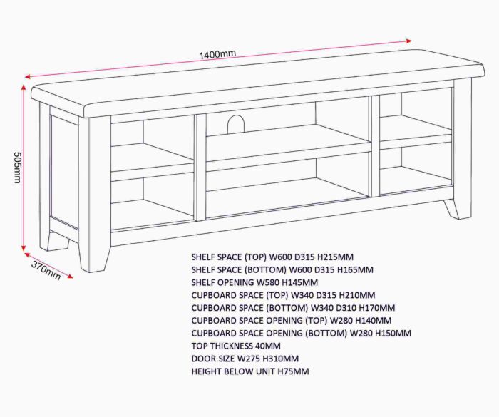Order Windsor Pebble Grey Media Stand