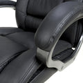 Order adjustable black leather office chair online