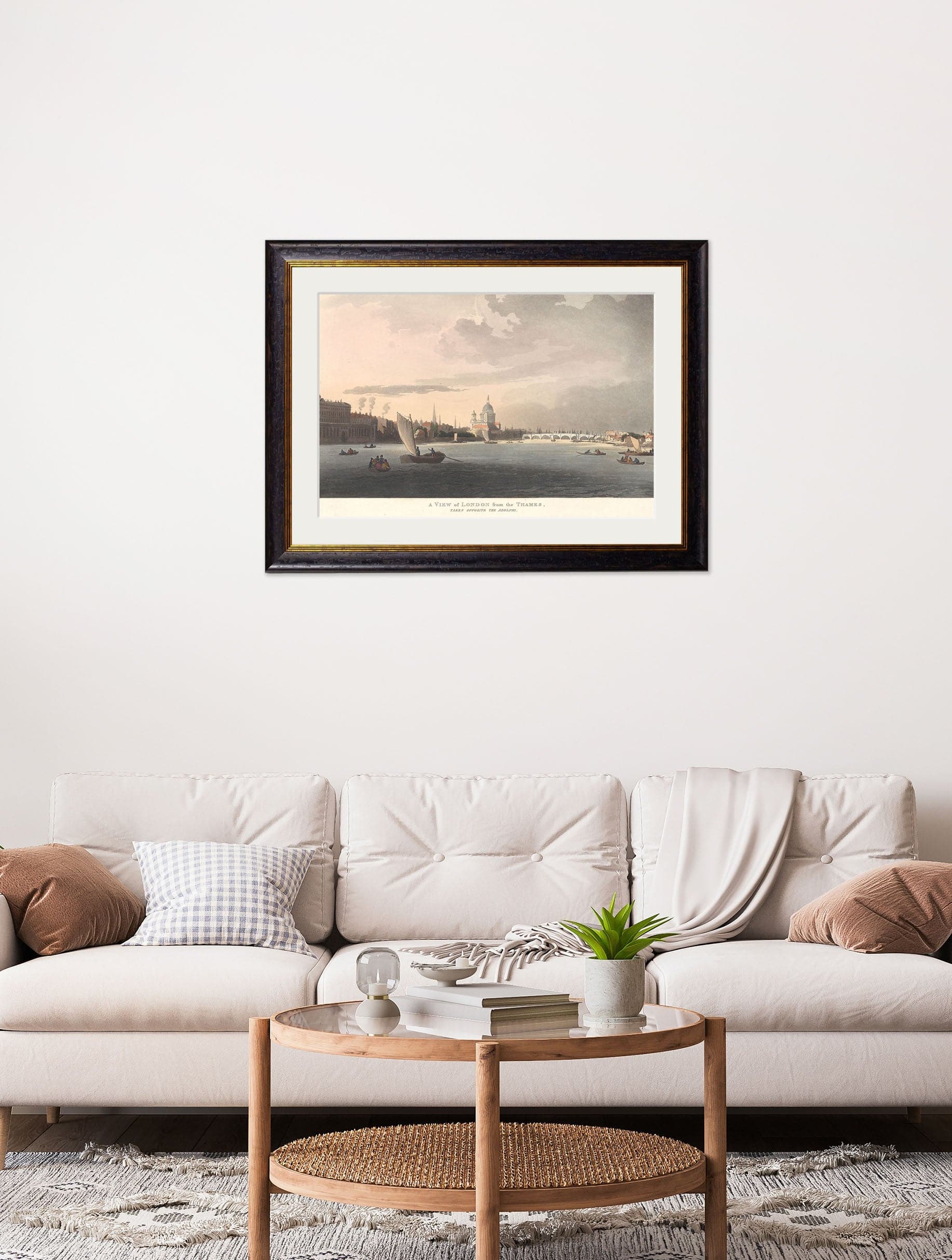 Order antique London Thames panoramic wall art Blythe Living
