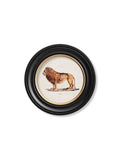 Order antique lion lioness circular wall art online free UK delivery

