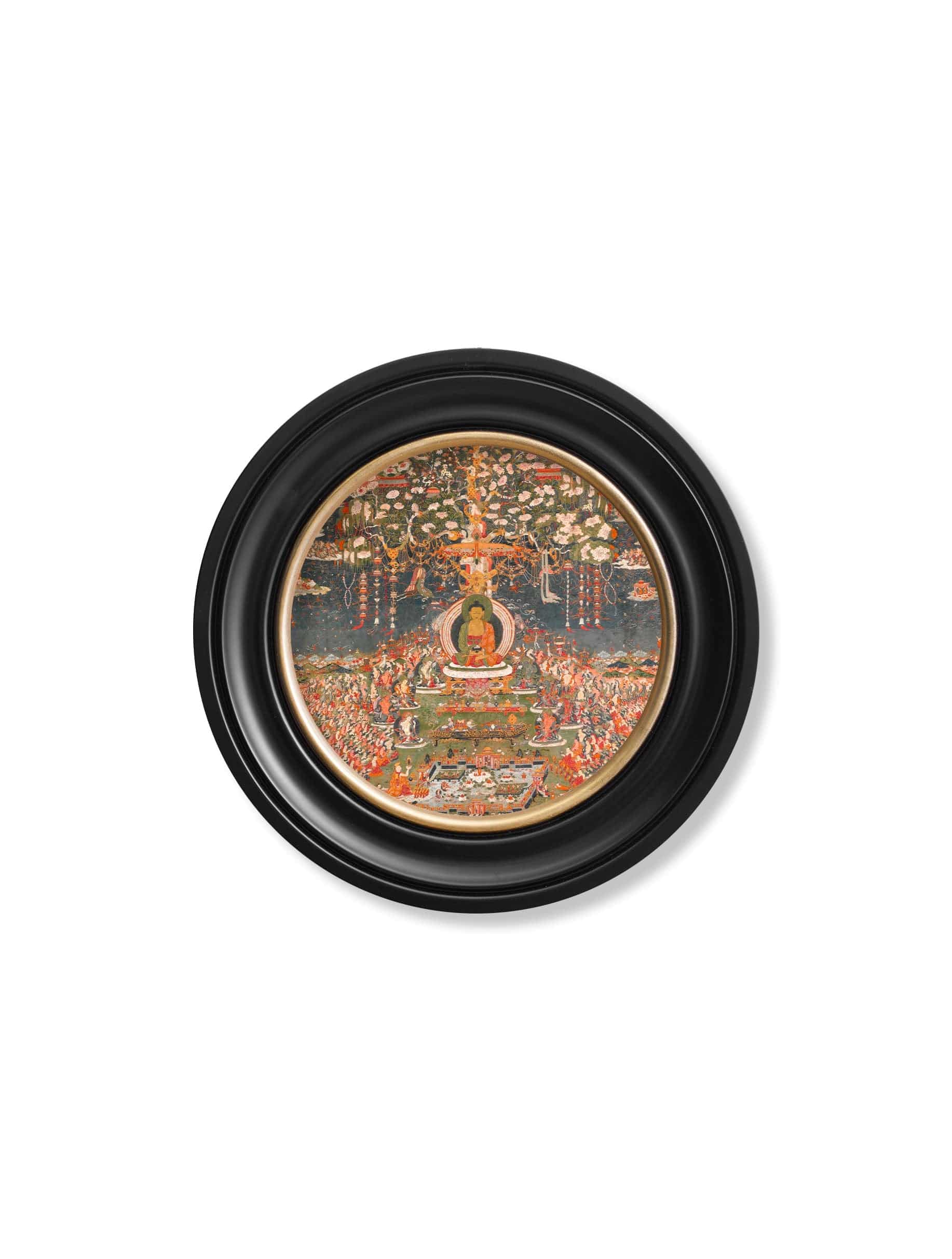 Order c.1700 Buddha of the Western Pure Land Round Frame free UK delivery
