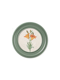 Order c.1780 Flowering Plants Round Frame Green free delivery