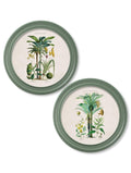 Order c.1877 Tropical Plants Food and Clothing Round Frame Green free UK delivery
