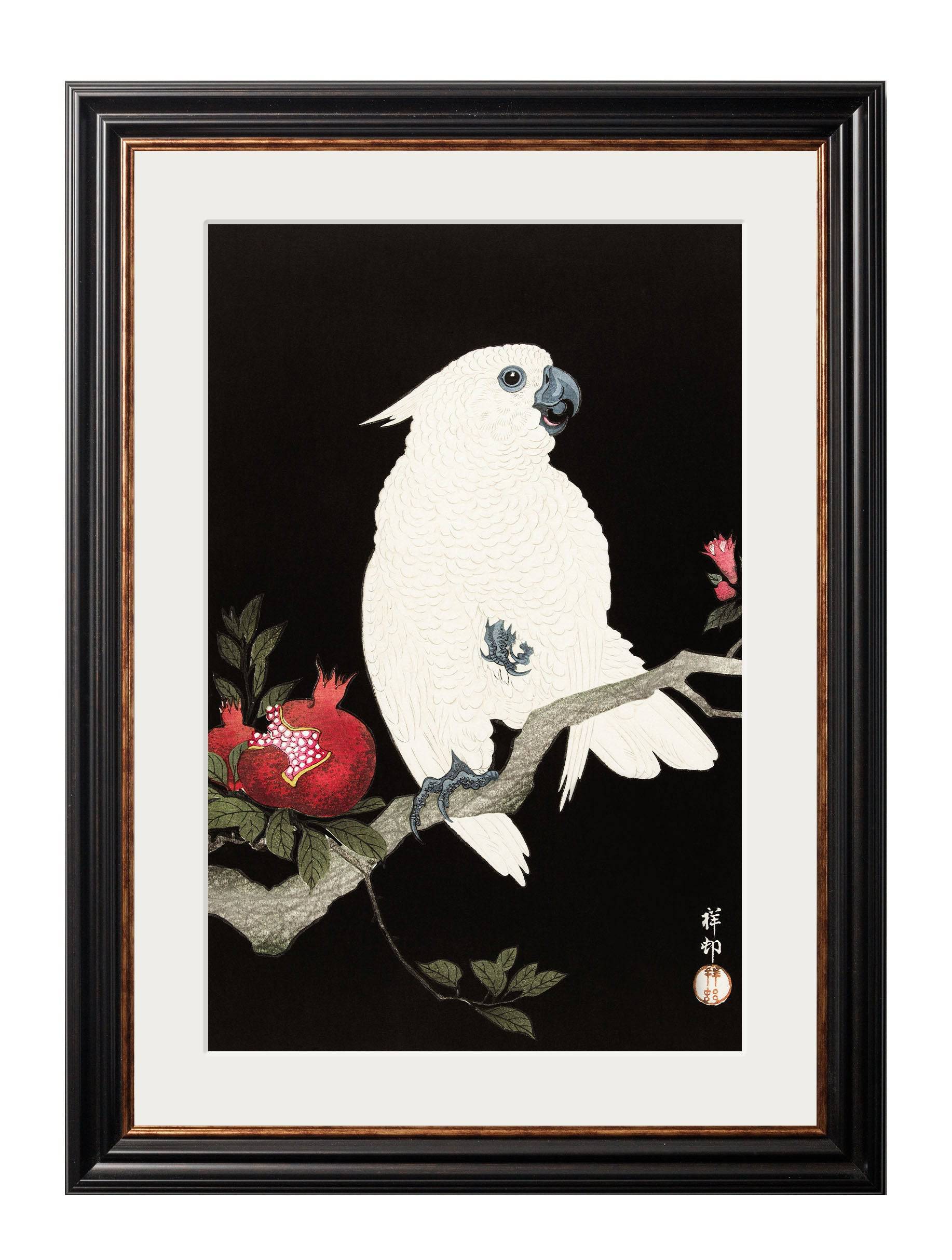 Order c.1910 Cockatoos Ohara Koson framed print online Blythe Living
