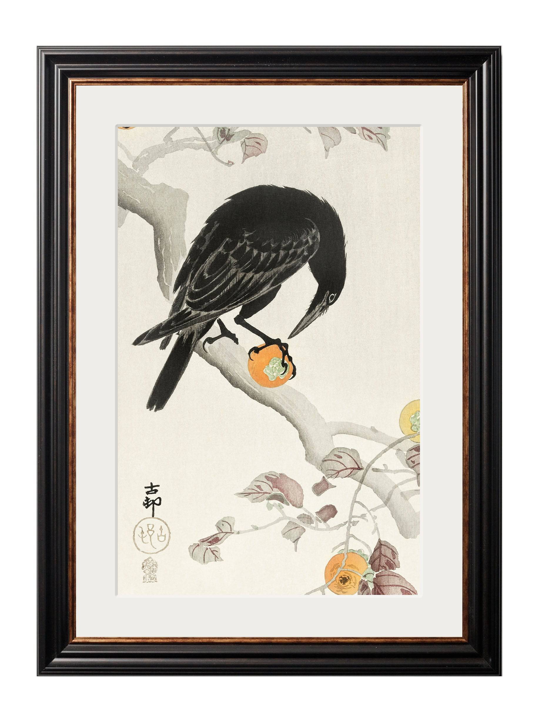 Order c.1910 Crows Ohara Koson framed print online Blythe Living
