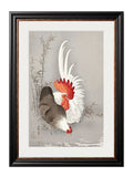 Order c.1910 Roosters Ohara Koson archival wall art online Blythe Living
