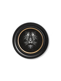 Order circular framed monochrome tiger photography print