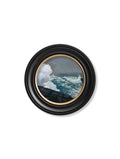 Order circular framed remastered 19th-century ocean painting