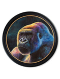 Order contemporary gorilla portrait Oxford round frame 70cm UK
