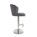 Order grey brushed velvet bar stool online UK