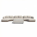 Order luxury light grey outdoor fabric U-shape sofa grouping