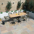 Order luxury rope weave outdoor oval dining furniture online