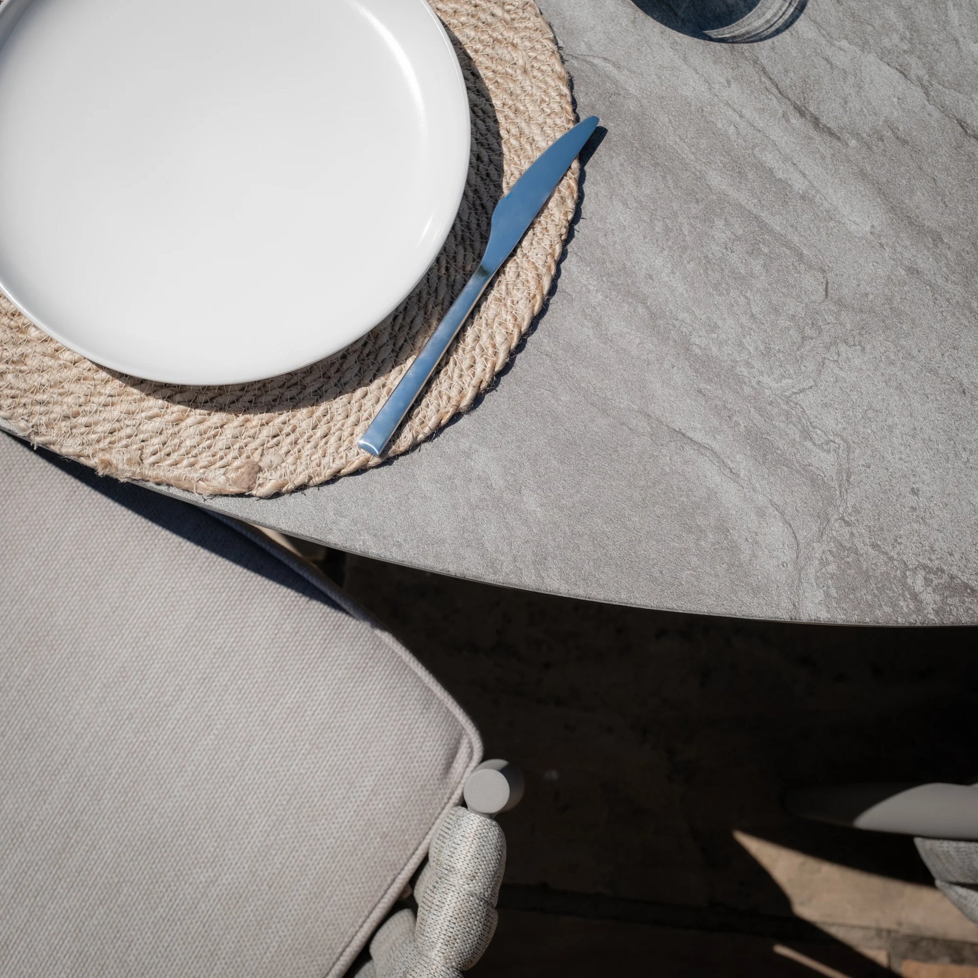 Order luxury rope weave outdoor oval dining furniture online