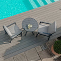 Order modern aluminium bistro furniture with round table today