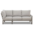 Order multi functional rectangular outdoor dining table with cool linen powder coat finish
