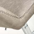 Order serena leather effect bar stool with black metal legs