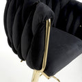 Order upholstered black bar stool online