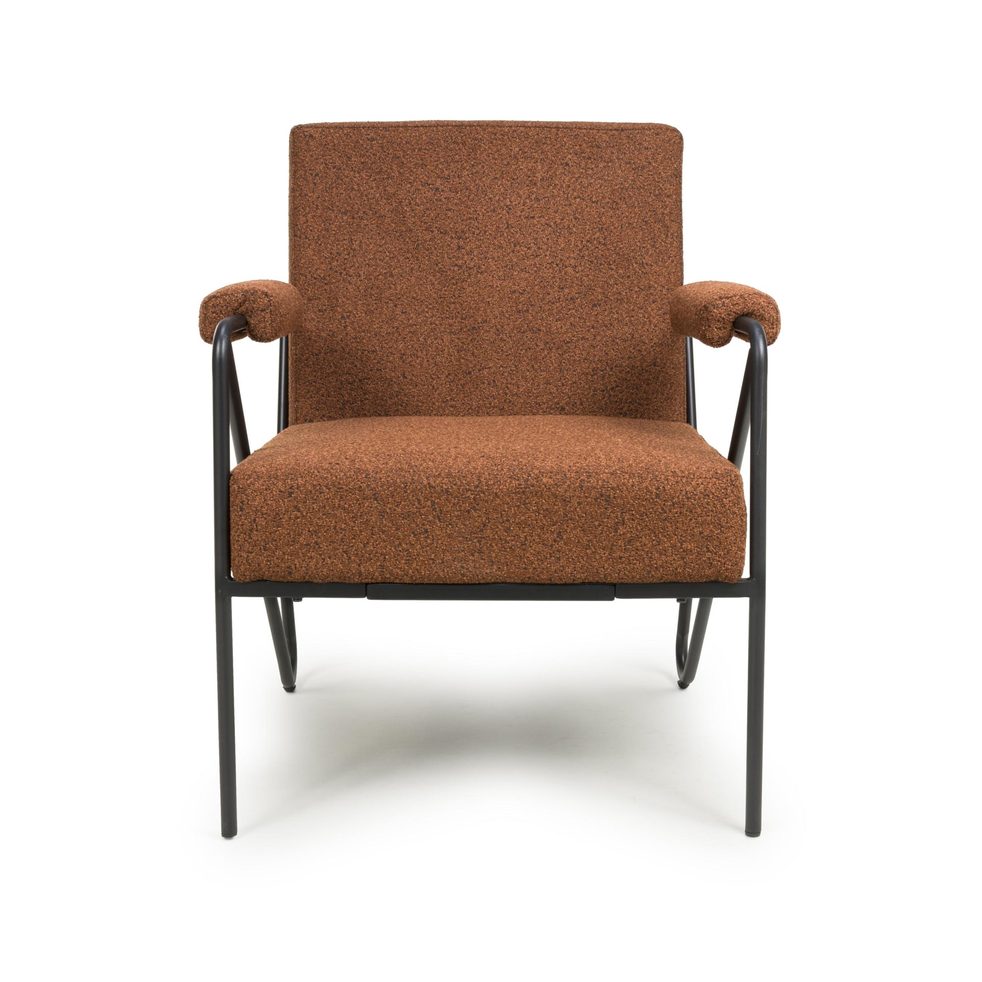 Oslo Speckled Burnt Orange Armchair 