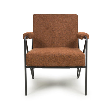 Oslo Speckled Burnt Orange Armchair 