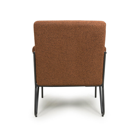 Oslo Speckled Burnt Orange Armchair Online