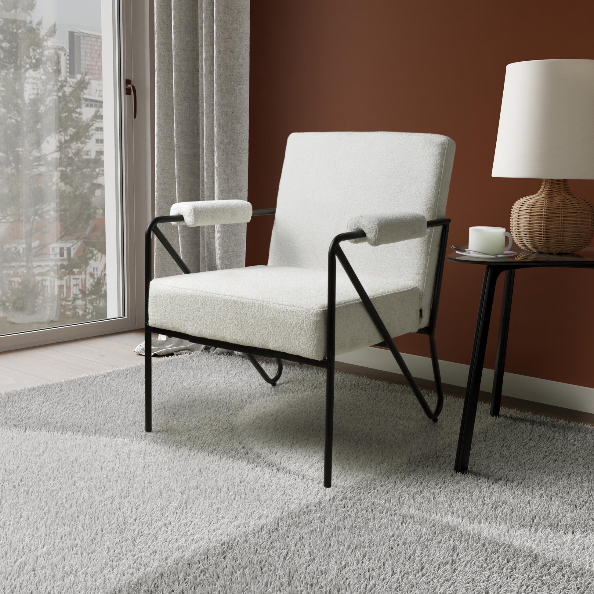 Oslo Speckled Natural Armchair On Discount