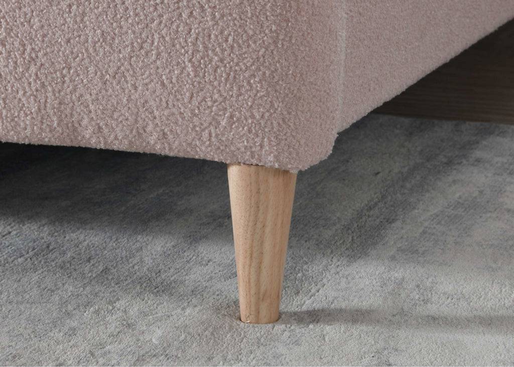 Otley Fabric Bed Blush Pink Online