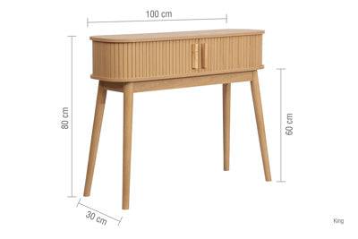 PREMIUM AXEL CONSOLE TABLE OAK 