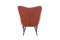 Paris Boucle Copper Armchair & Footstool For sale