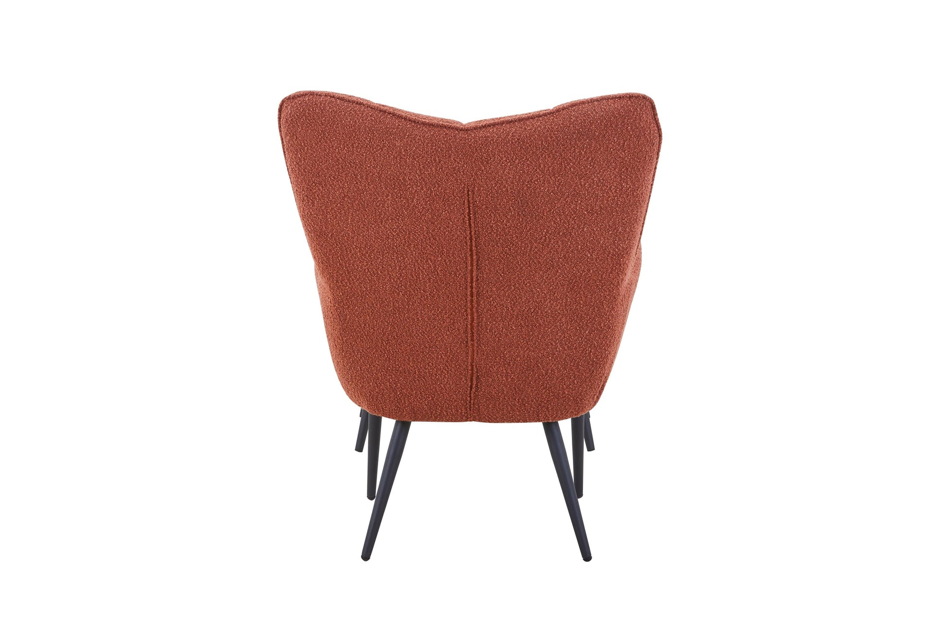 Paris Boucle Copper Armchair & Footstool For sale
