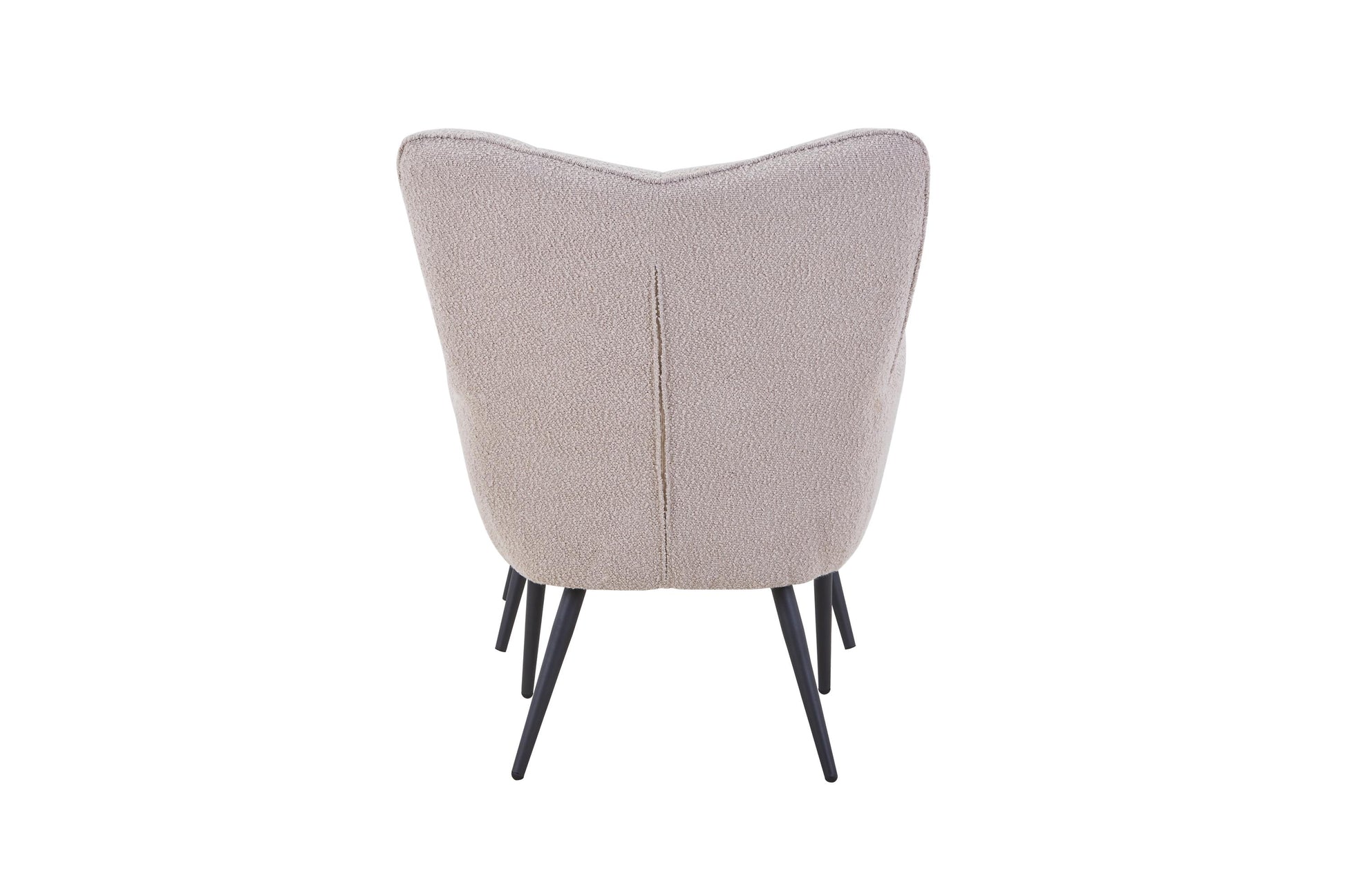 Paris Boucle Light Brown Armchair & Footstool Best Price