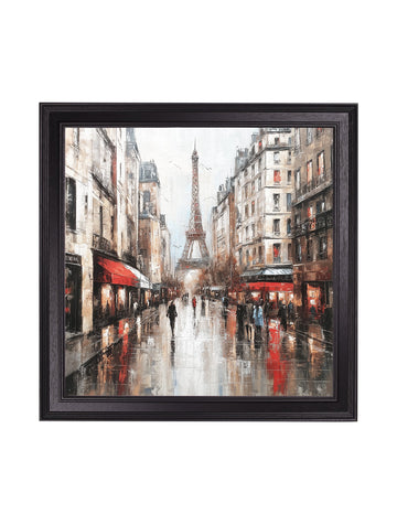 Paris Eiffel Tower - Black Hurstwood Square Frame