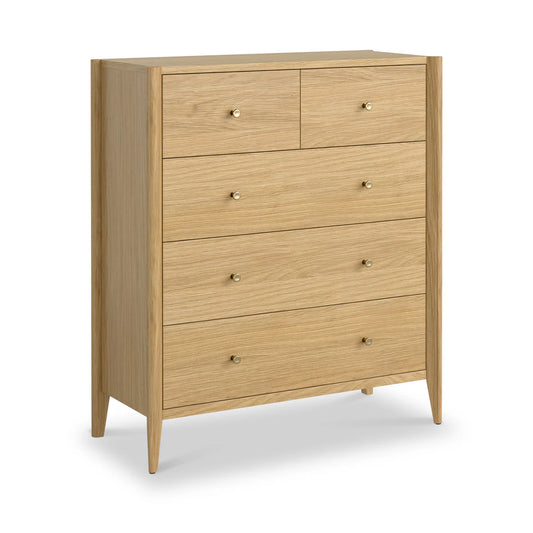 Paris Oak 2 Over 3 Drawer Chest