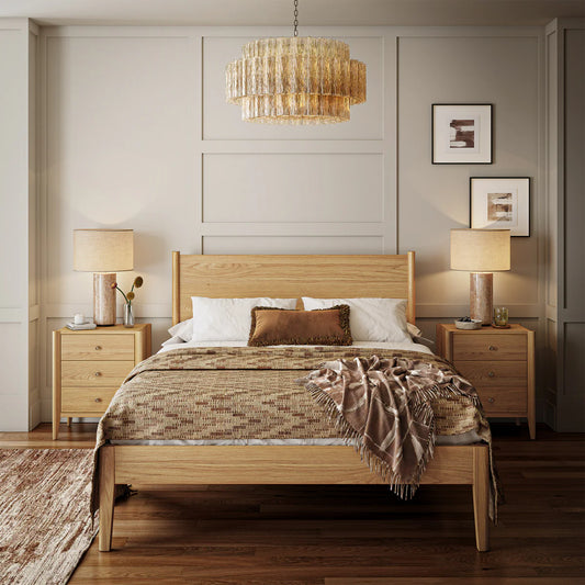 Paris Oak Bed Frame Collections