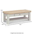 Salcombe 1 Drawer Coffee Table - Stone Grey - Blythe Living