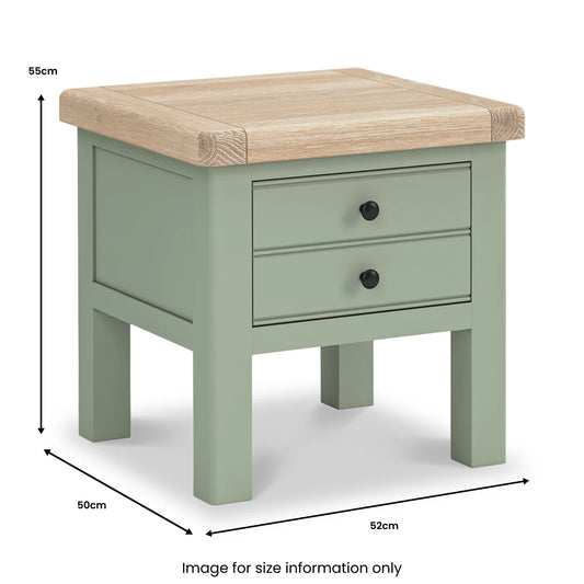 Salcombe Lamp Table - Sage