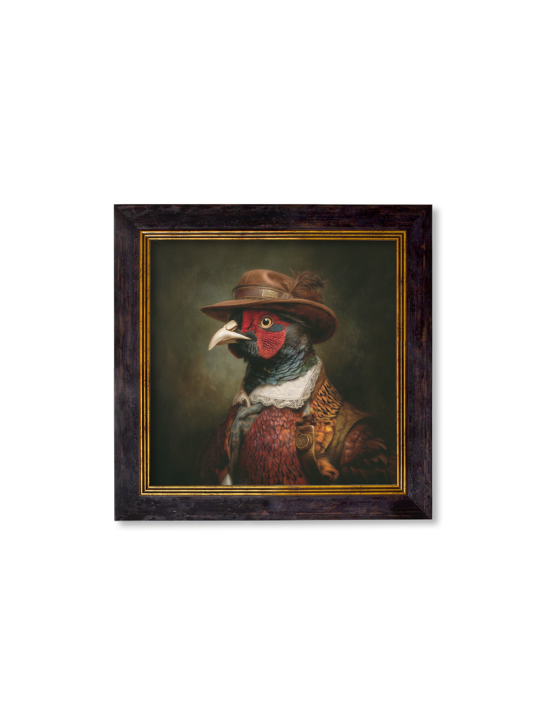 Baron Von Beak - Huntsman Pheasant Oxford Square Frame - Blythe Living