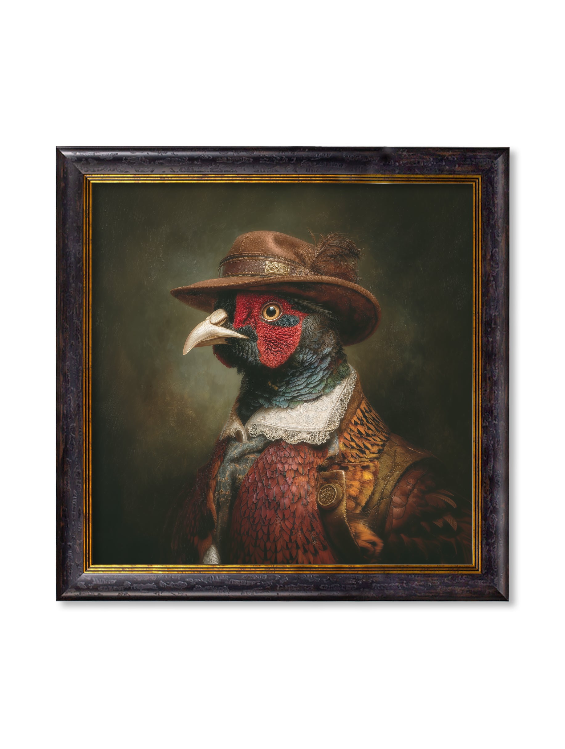 Baron Von Beak - Huntsman Pheasant Oxford Square Frame - Blythe Living