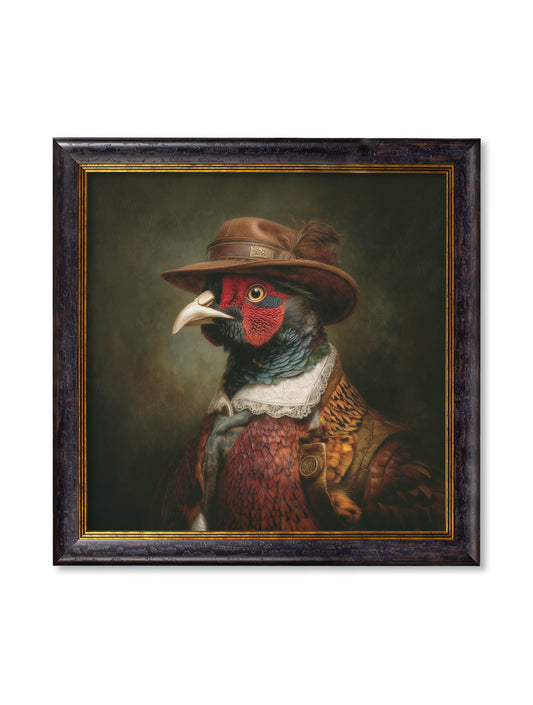 Baron Von Beak - Huntsman Pheasant Oxford Square Frame - Blythe Living