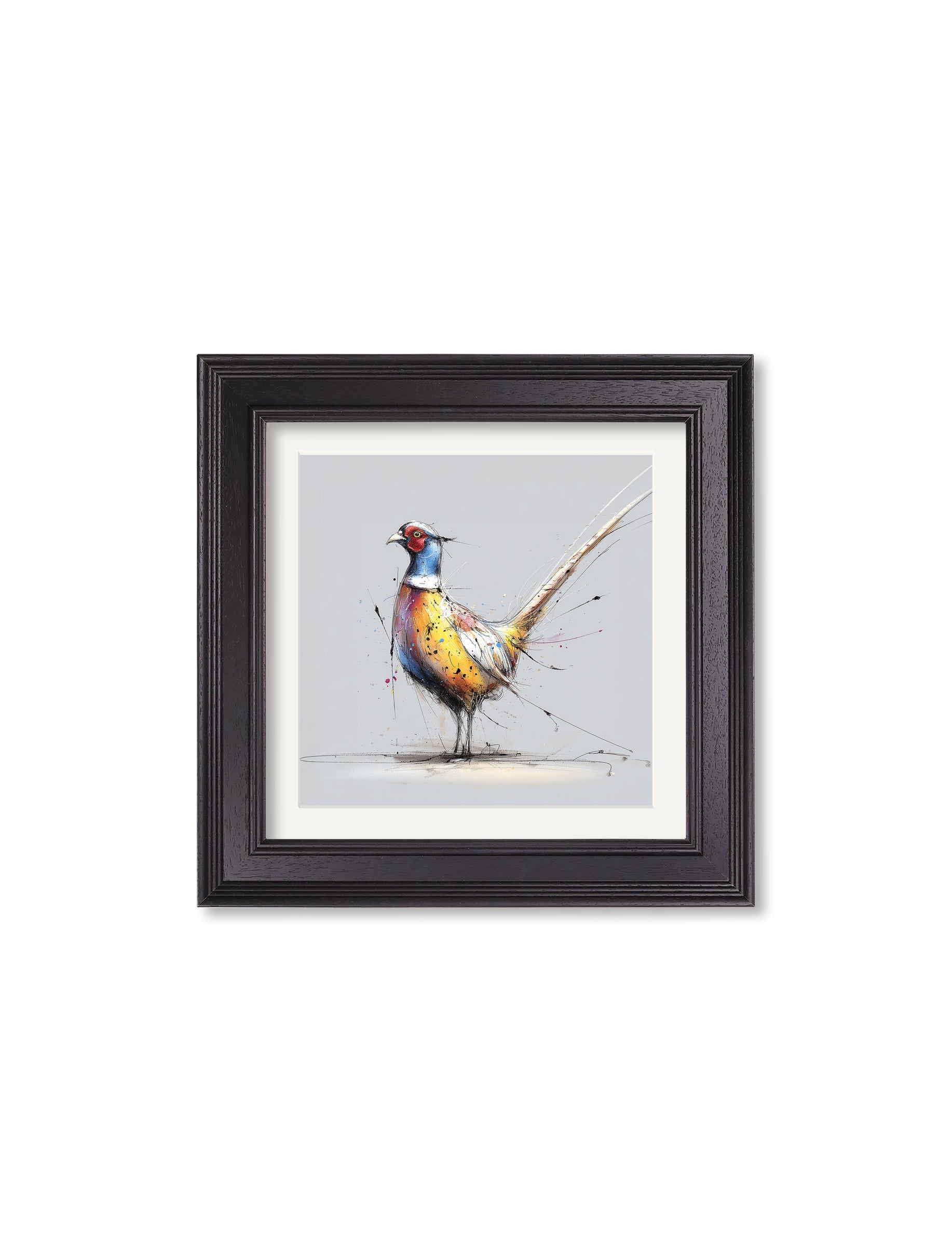Plump Pheasant Cosy Sketch - Black Hurstwood Square Frame - Blythe Living