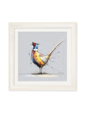 Plump Pheasant Cosy Sketch - Cream Hurstwood Square Frame - Blythe Living