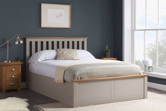 Phoenix Ottoman Bed Pearl Grey