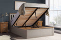 Phoenix Pearl Grey Wooden Ottoman Storage Bed
