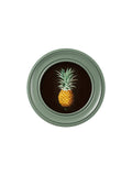 c.1812 Pineapple Study (Black) - Green Round Frame - Blythe Living